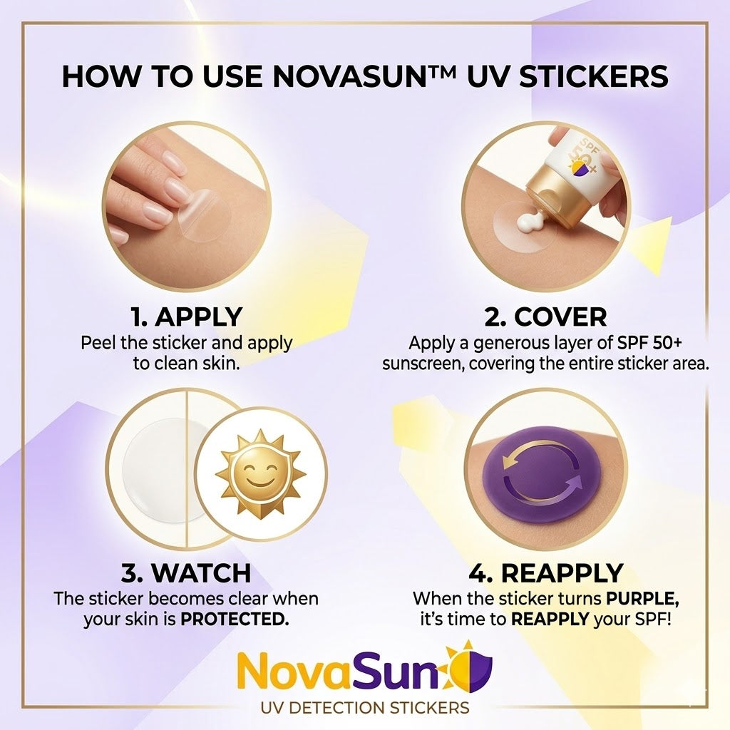NovaSun UV Sun Detection Stickers